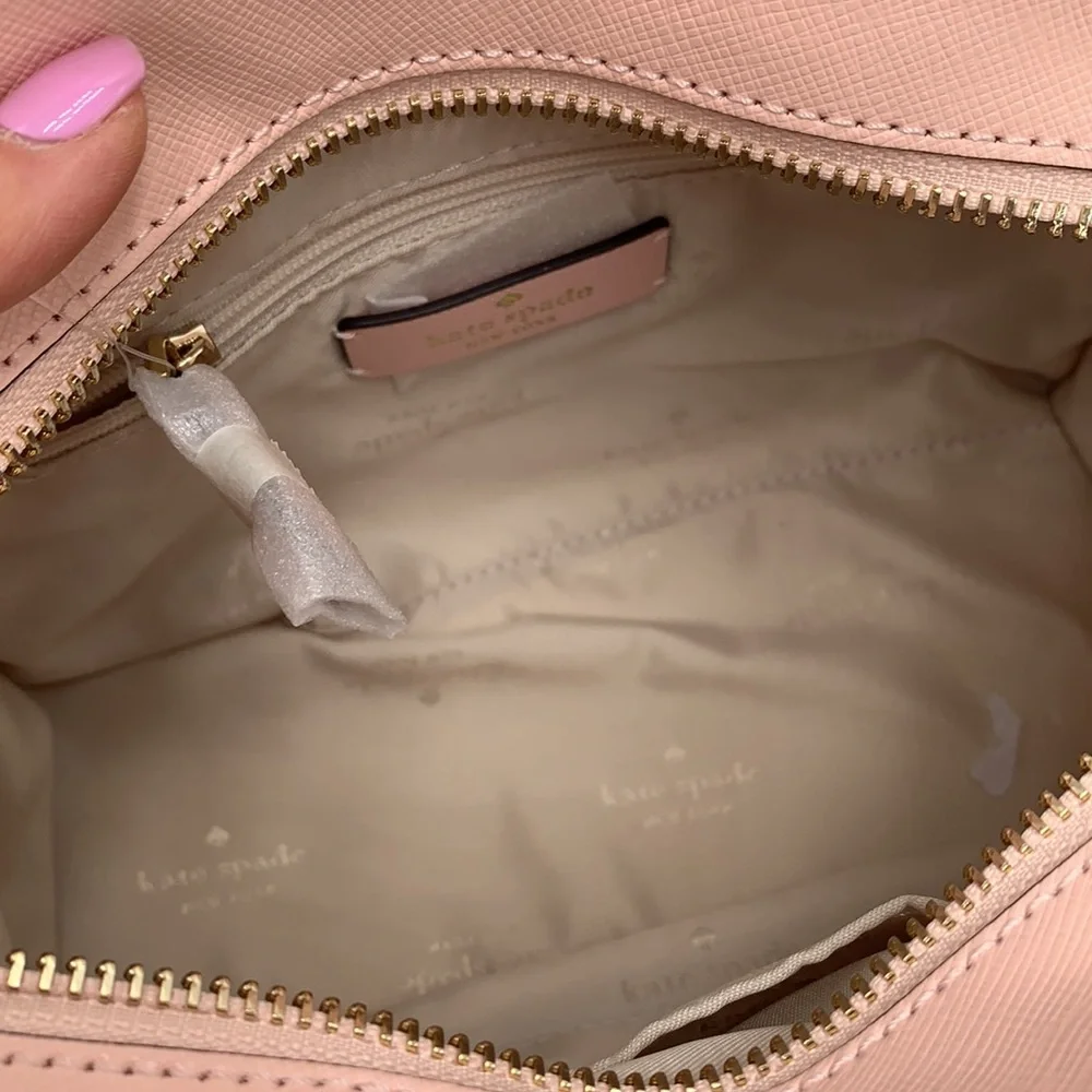 KATE SPADE Madison Saffiano Leather Small Satchel Conch Pink color - Picture 13 of 15
